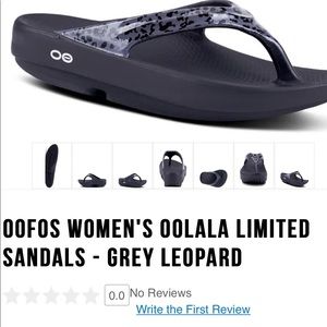 OOFOS leopard sandal